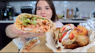 МУКБАНГ дружба измены ответы на вопросы Курочка гриль и шаурма shawarma grilled chicken mukbang [upl. by Lorimer]