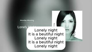 Agiimaa  Lonely Night Lyrics [upl. by Sucramed]