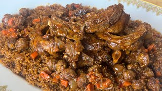 Thiebou Yapp Diaga bou khonkLamb and Beef Jollof rice [upl. by Gagliano]