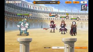 Konosuba Battle Arena  Lightning Orc Warrioress  1503k DMG  Full Auto [upl. by Edrei]