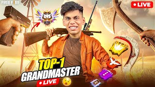 🔴Live Serious Day For TOP 1😡New Season Grandmaster Road to Top1👽🔥Garena Free Fire🔥 [upl. by Natloz]