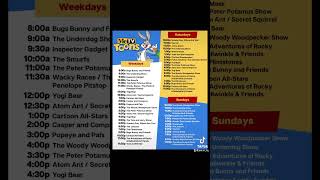 MeTv Toons Schedule metvtoons metv [upl. by Ahsirek945]