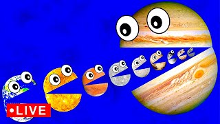 Learn Funny Planets for KIDS 🪐🪐🪐🪐🪐🔴  Planet Mercury Venus Earth Mars Jupiter Saturn Uranus Neptune [upl. by Brendis459]