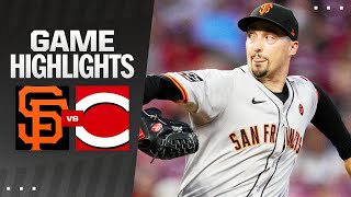 Giants vs Reds Game Highlights 8224  MLB Highlights [upl. by Tloc]