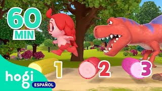 Cinco Dinosaurios  Aprende los Números con Dinosaurios  Dinosaurios 123  Hogi en español [upl. by Otrebla634]