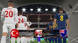 DLS 24 🇹🇷 TÜRKİYE VS AVUSTRALYA 🇦🇺  DREAM LEAGUE SOCCER 2024 DÜNYA KUPASI GRUP MAÇLARI 1 [upl. by Rot]