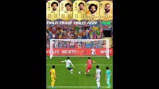 Salah Penalty Kicks Evolution From FIFA 21 To FC 25 mohammedsalah mosalah penaltykick shorts [upl. by Karalynn631]