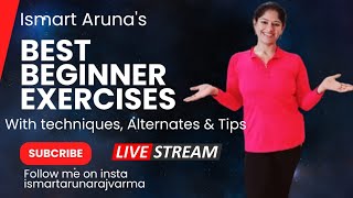 Best Beginner ecercises with techniquestips and alternates by Ismart Aruna [upl. by Georgeta322]