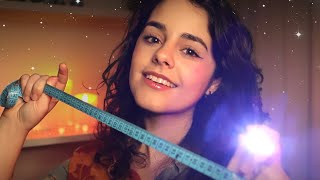 ASMR Inspecting amp Measuring your face 💖Light triggers Tracing Measuring Tape [upl. by Raney]