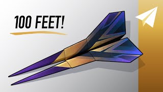 Make the BEST Paper Airplane — How to Fold Venom — Flies Over 100 Feet [upl. by Annoyek450]