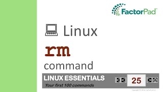 Linux rm command summary with examples [upl. by Winikka289]