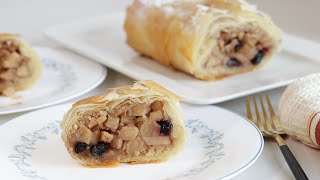 Apple Strudel Recipe  How to Make Apple Strudel [upl. by Ennairrac276]