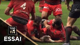 TOP 14  Essai Eric ESCANDE RCT  Toulouse  Toulon  J14  Saison 20172018 [upl. by Rednaxela497]