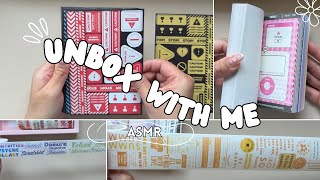 Unboxing Kawaii Journal Stickers  IMMERSIVE ASMR ✨ [upl. by Hendel140]