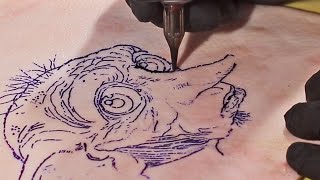 Aprender a tatuar desde 0  Capítulo 3  Sombreados tinta blanca y más [upl. by Mia912]