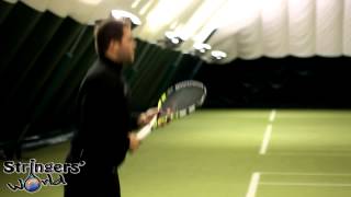 Babolat Aeropro Drive GT Tennis Racket Review from Stringers World [upl. by Ytoc]