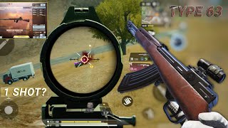 TYPE 63 BETTER than SKS  TYPE 63 GUNSMITH CODM BR  CODM BR GAMEPLAY [upl. by Arodoet]