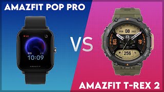 Amazfit Pop Pro vs Amazfit TRex 2 Comparison [upl. by Han]