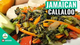 Jamaican Callaloo Recipe  Callaloo Recipe  How to cook Callaloo  Jamaican Steamed Callaloo [upl. by Sommer]