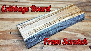 Making a Cribbage Board from Scratch [upl. by Nooj]