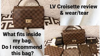 Louis Vuitton croisette reviewweartear what fits inside this bag [upl. by Eidroj180]