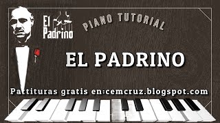 EL PADRINO  PIANO TUTORIAL  PARTITURA [upl. by Aralk]