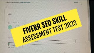 Fiverr SEO Skill Assessment Test Answer 2023 [upl. by Hanover]