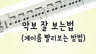 악보잘보는법계이름빨리보는방법 [upl. by Palladin9]