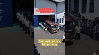 Bos karoseri Adi putraberpulang selamat jalan 🙏🙏adiputrokaroseri [upl. by Sublett]