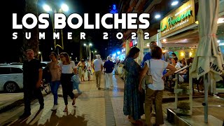 Los Boliches Fuengirola Spain Busy Nightlife Summer 2022 July Update Costa del Sol  Málaga 4K [upl. by Sung]