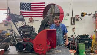 MTD Yard Machine Snowblower 8HP26inch Cut Tune Up amp Installing New Carburetor Kit [upl. by Enegue]