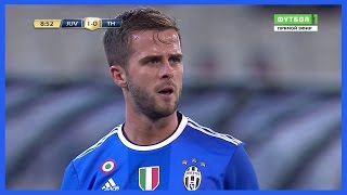 Miralem Pjanic vs Tottenham Hotspur Neutral 26072016  Debut for Juventus  HD [upl. by Beverie88]