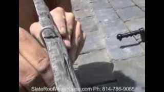 Using Large Slate Hooks to Replace Heavy Slates [upl. by Winthrop]