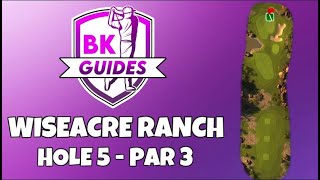 WISEACRE RANCH  Hole 5 Par 3  BK Guides  Golf Clash Tips [upl. by Patterson]