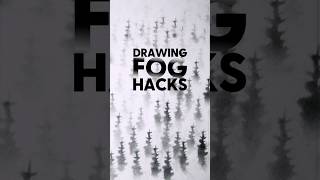 Drawing Hacks How to Draw Fog in Landscapes short [upl. by Rhine]