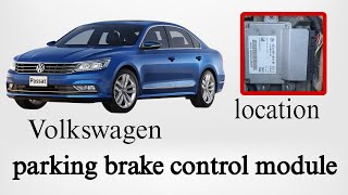 Volkswagen parking brake control unit location [upl. by Jolie]