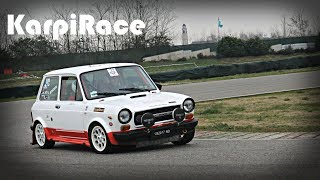 Autobianchi A112 Abarth Rally Action on track [upl. by Dlarrej]