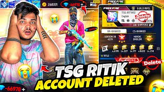 Free Fire TSG Ritik Id Gone 🥲 300000 Diamonds Wasted 💎 Rich To Poor In 10 Mins Garena Free Fire [upl. by Aivin77]