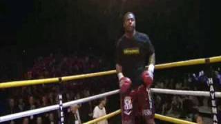 Monte Barrett falls into ring vs David Haye [upl. by Herrle]