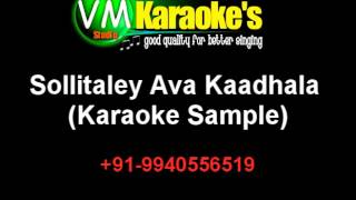 Sollitaley Ava Kaadhala Karaoke [upl. by Aienahs511]