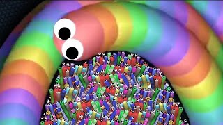 Slitherio AI 100000 Score Epic Slitherio Gameplay slitherio 200 SmashIO [upl. by Atcele]