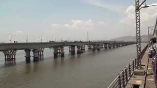 18Km Long Thane Creek Bridge Onboard Mumbai Suburban Local Train [upl. by Mojgan]