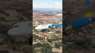 Allegiant Airbus A320 SHOCKING incident at Madrid Airport caught on camera shorts [upl. by Marpet655]