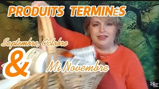 TOUT PLEIN DE PRODUITS TERMINÉS  DE SEPTEMBRE OCTOBRE  JUSQUÀ MI NOVEMBRE [upl. by Nyrmak]