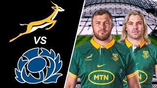 SPRINGBOKS Lineup Prediction vs SCOTLAND Rugby World Cup 2023 [upl. by Annaerda]