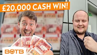 Electrician Wins £20000 From A 70p Ticket BOTB Winner [upl. by Blinnie125]