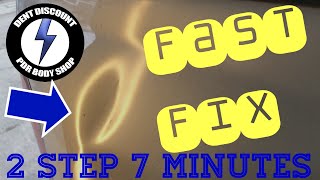 PDR 7 Minute Fix  4in Dent Removal  2 Steps Method No Paint No Filler [upl. by Hannazus]