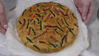 TORTA SALATA VELOCE ASPARAGI E SPECK [upl. by Aicilef]