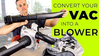 How to Convert Vacuum To Leaf Blower in 20 Seconds [upl. by Rehpotsirhcnhoj]