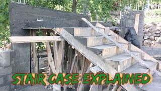 Stair Case Calculation Explained civilengineering siteengineer [upl. by Anayeek]